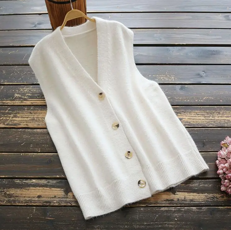 Mori Girl 2019 женский свитер Осень Зима Винтаж сплошной цвет v-образный вырез