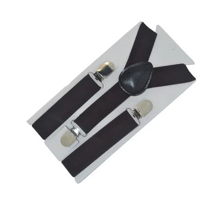 Новинка Эластичные подтяжки с 3 зажимами классические черные для детской одежды