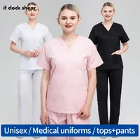 high quality medical surgical suits unisex nurse accessories tops pants nursing scrubs uniforms pet clinic doctor nurse workwear