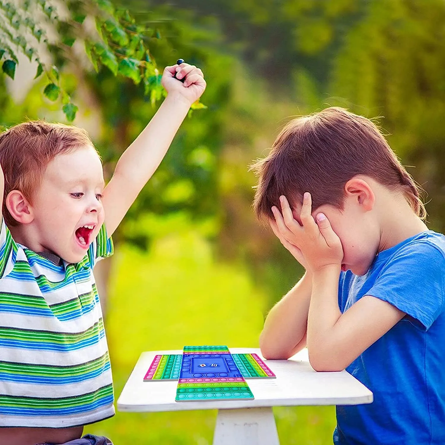 New!autism Pops Big Game Fidget Toy Rainbow Chess Board Push Bubble Popper Fidget Sensory Toys Anti Stress Children Adults Gifts enlarge