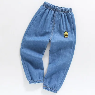 Детские джинсы брюки 2020 детские для мальчика Летняя Москитная защиты от