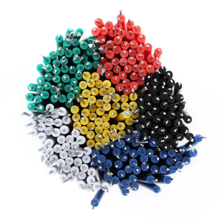 24AWG гальванически лужёные макет провод соединительного кабеля 8 см Fly перемычек