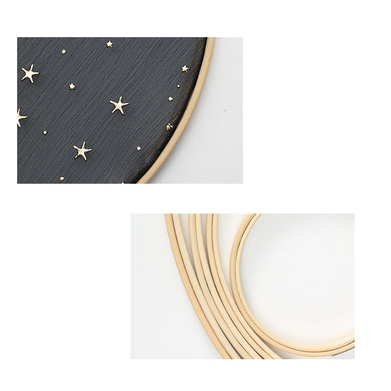 Wood products bamboo frame round star hanging Nordic style wedding living room wall decoration Pendant | Дом и сад