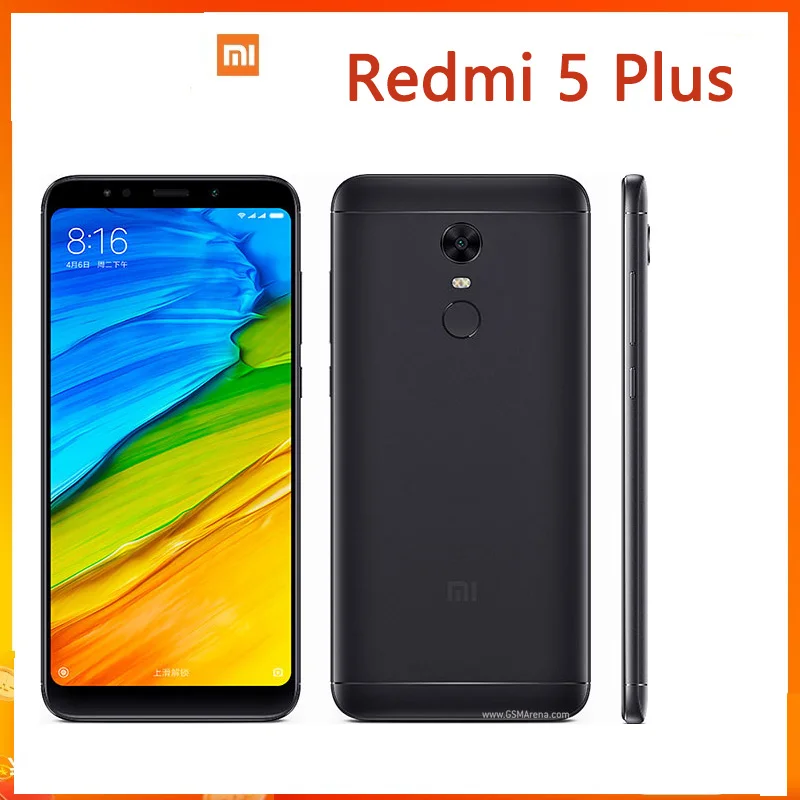 Смартфон Xiaomi Redmi 5 plus с глобальной прошивкой 4 Гб + 64 ГБ экран 99 дюйма HD для пожилых