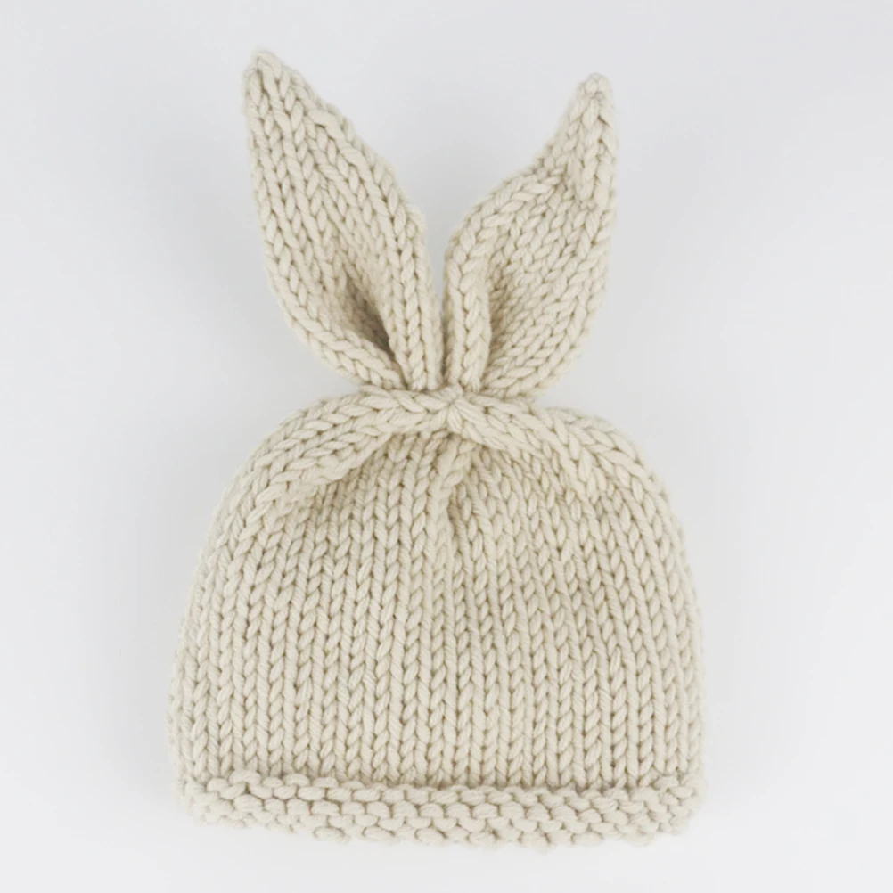2pcs/Set Newborn Photography Props Knitted Cute Rabbit Shaped Hat+Shorts Outfits Costume Winter Baby Photo Clothes Suit | Детская одежда