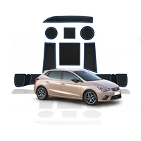 ruiya door groove mat for ibiza type 6f 2018 2019 2020 hatchback anti slip dust proof gate slot pads auto interior accessories