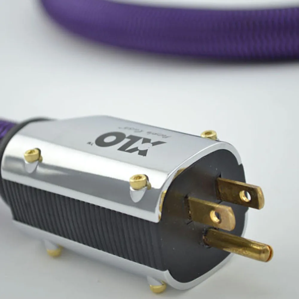 Кабель питания Purple Rush US кабель переменного тока без оригинальных кабелей hifi в