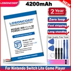 LOSONCOER 4200 мАч HDH-003 аккумулятор большой емкости для игрового плеера Nintendo Switch Lite, литий-ионные перезаряжаемые батареи