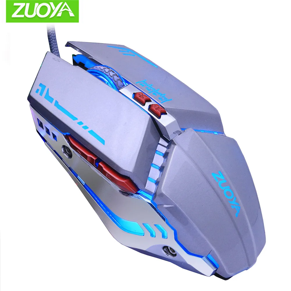MMR5 GRAY-S ZUOYA, игровая мышь, dpi, регулируемая проводная мышь, USB, оптический светодиодный, компьютерные мыши для ноутбука, ПК, игры, профессиональный геймер - Цвет: MMR5 GRAY-S