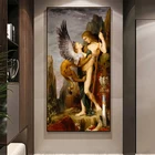 Знаменитая Классическая картина Oedipus and Sphinx на холсте постер Густава морау и печать на стене Художественная печать на холсте домашний декор
