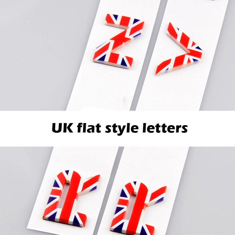 UK красочный флаг Стиль ABS буквы эмблема автомобиля для укладки изменить капюшон
