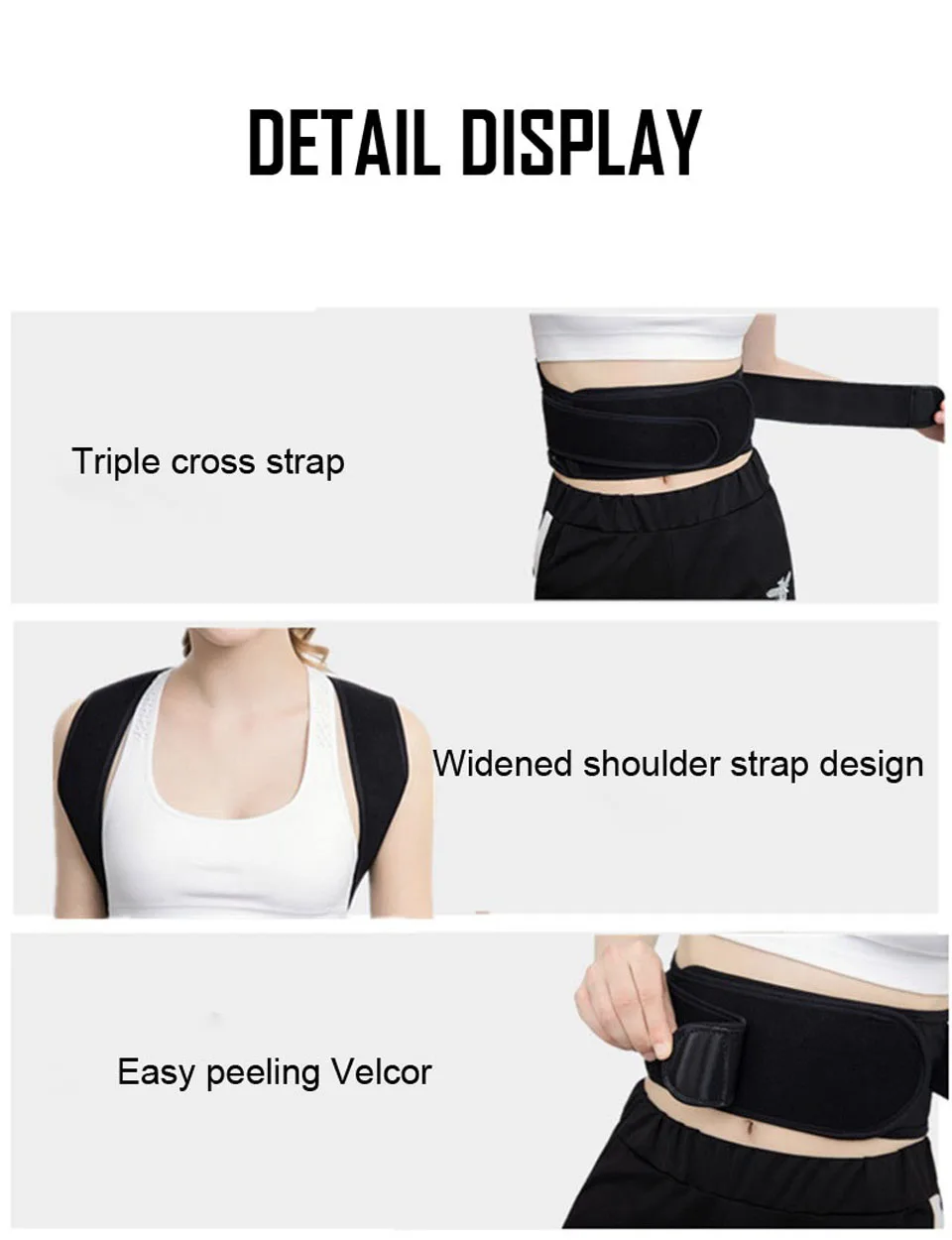 Posture Corrector Back Posture Brace Clavicle Support Stop Slouching and Hunching Adjustable Back Trainer Unisex