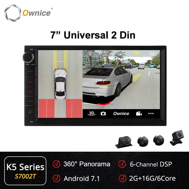 Ownice C500 Android 6,0 Octa Core 2 din универсальный для Nissan gps Navi BT Радио стерео аудио плеер(нет DVD) Строить-в 4G Moudule - Цвет: S7002 K5