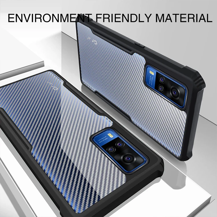 

Rzants For Vivo Y51 Vivo Y20 Ultra thin Case Carbon Beetle Hybrid Shockproof Slim Bemper Cover Phone Casing