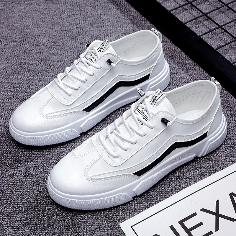 

Leather Sneakers Men's Vulcanized Autumn Shoes Male Casual Tenis 2021 Fashion Sneakers Mans Shoe Boys Platform Sneakers