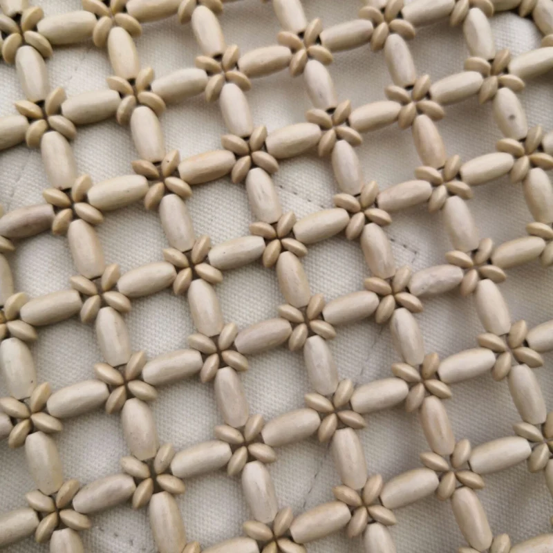 Long bead wood hand-woven bag handmade beaded wooden beads woven Shoulder Bags women original tote | Багаж и сумки