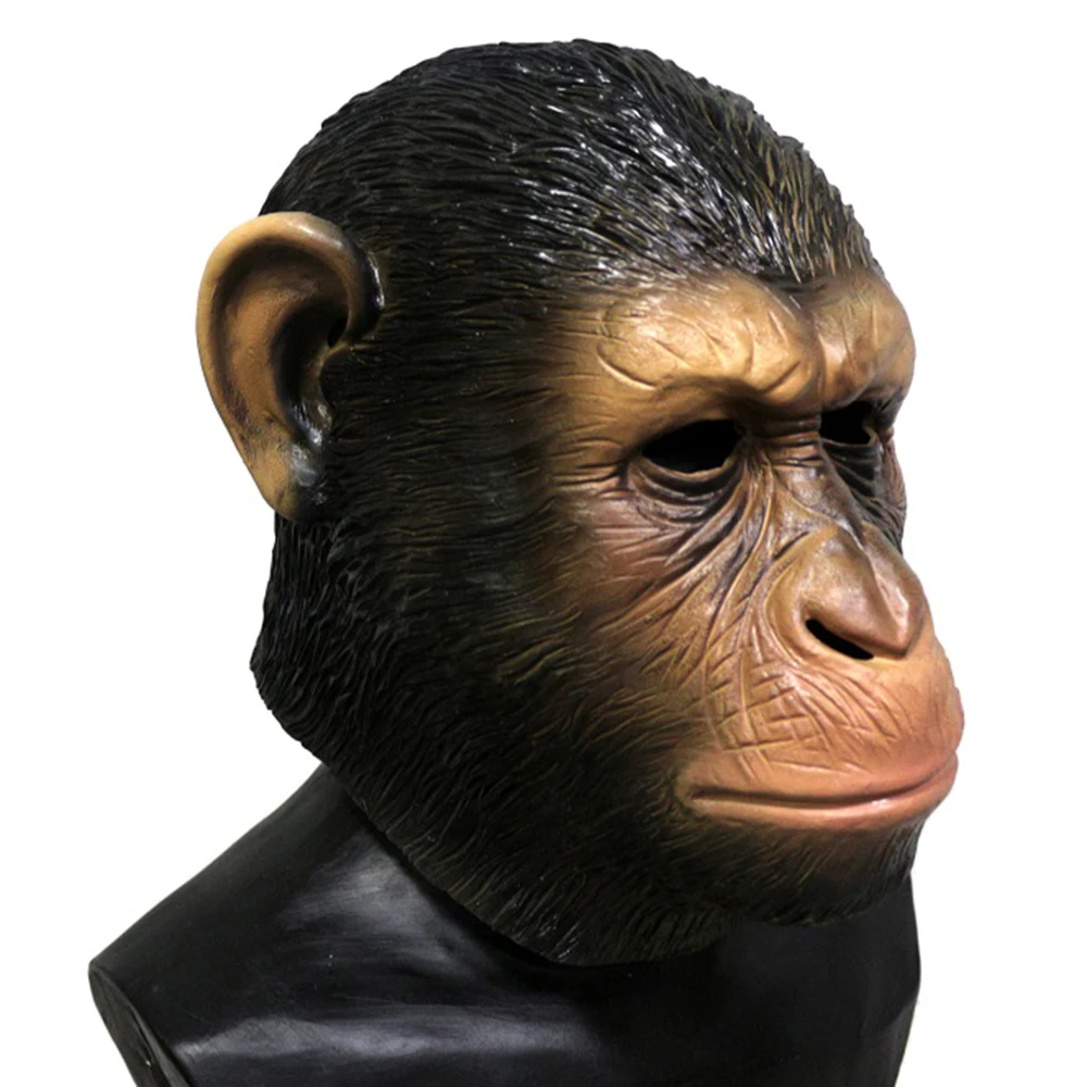 Маска Chimp латексная маска в виде обезьяны животного на голову гориллы