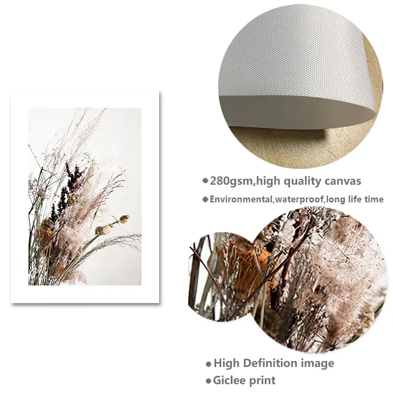 Скандинавский Цветочный рисунок на холсте абстрактная Скандинавская живопись