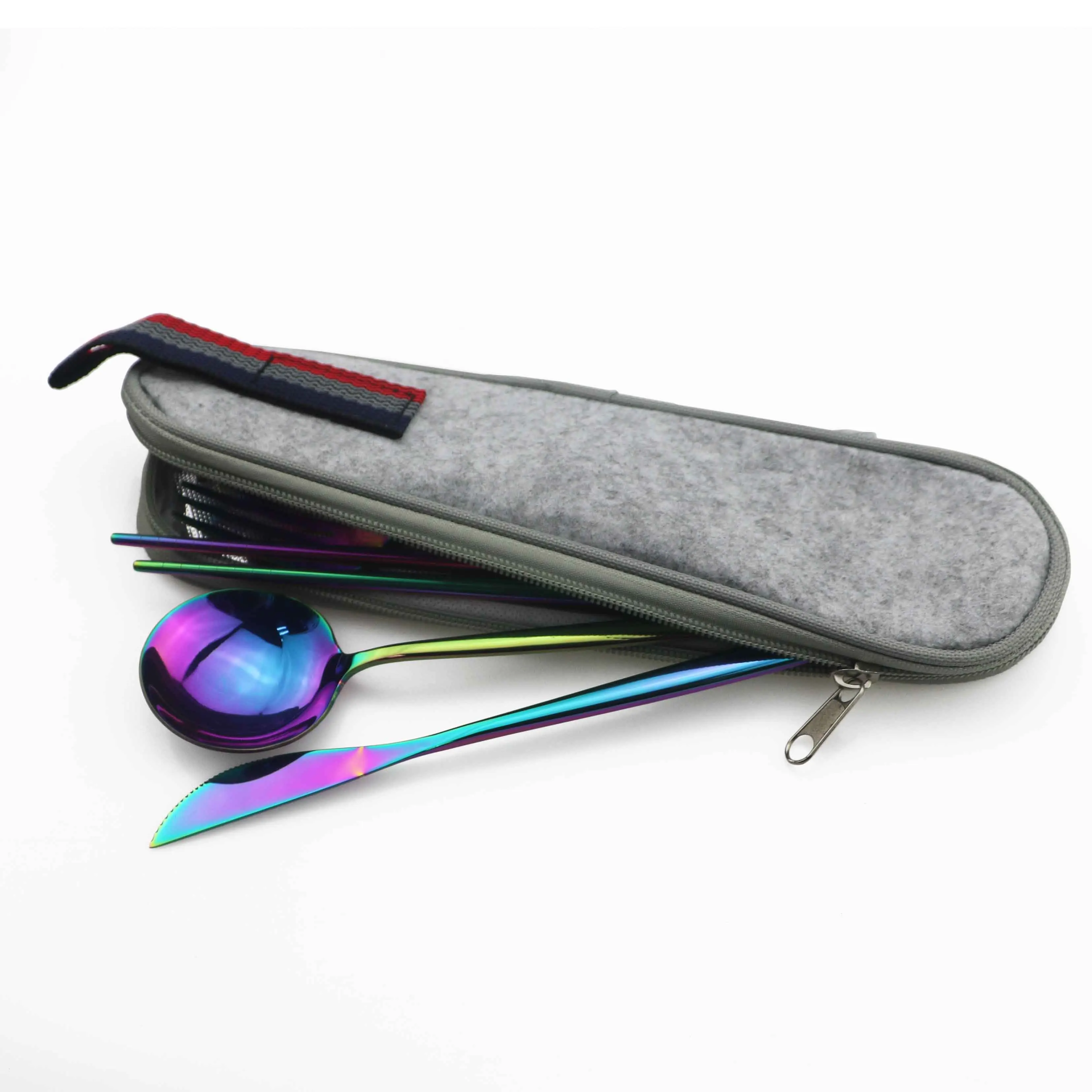 Набор столовых приборов из нержавеющей стали 304 8 шт. с чехлом | Дом и сад