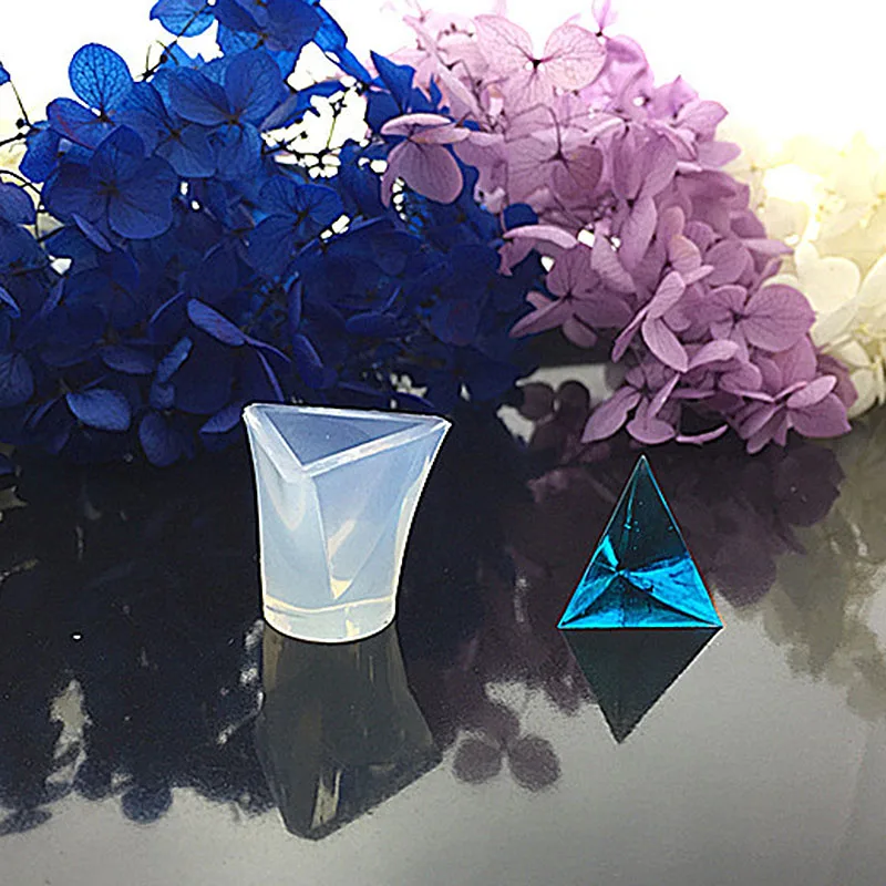 Форма из эпоксидной смолы Геометрическая пирамида сделай сам ремесло для УФ