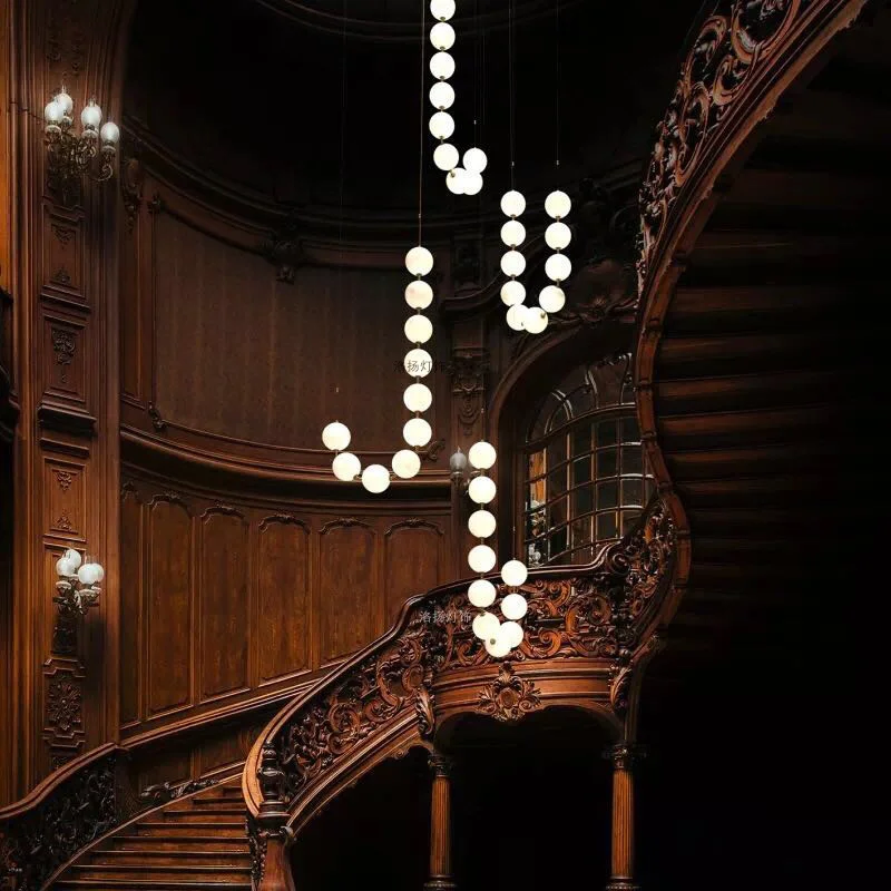 Современный светодиодный стеклянный абажур светильник подвесные светильники в