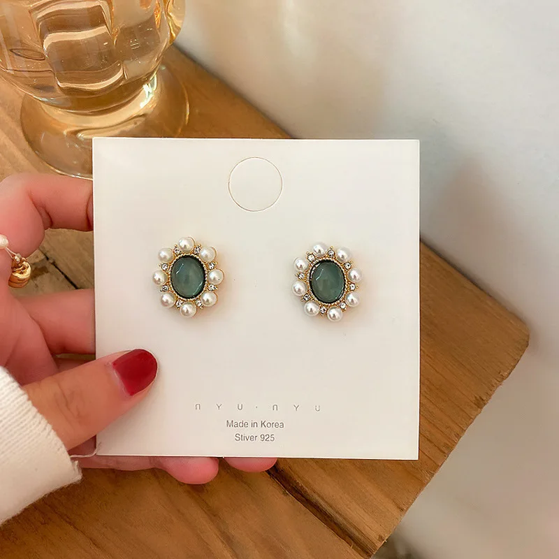 Изящные женские ювелирные изделия корейский темперамент простые Стразы