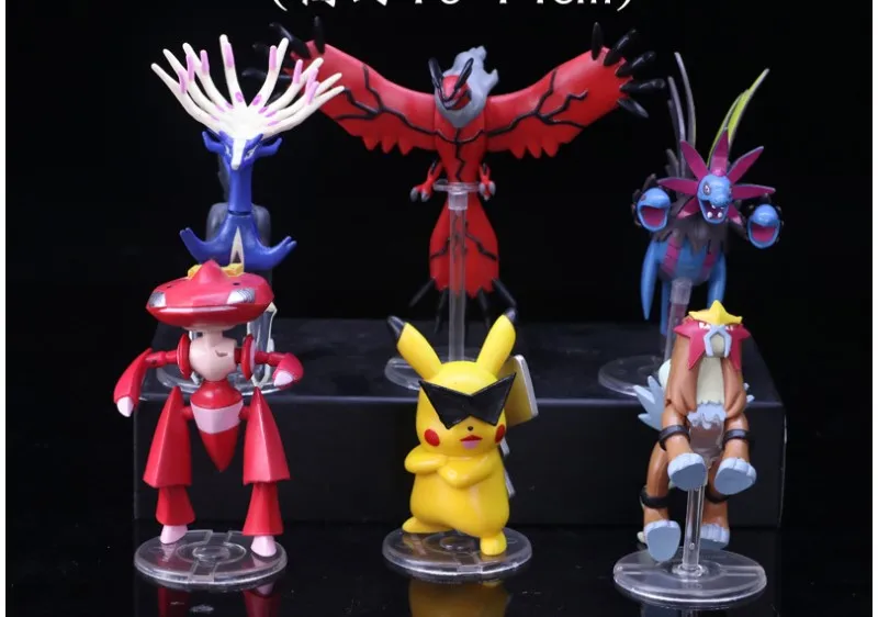 Большой размер X Y Hydreigon Entei Genesect Raichu pika аниме экшн& toyp Покемон Фигурки Коллекция Модель игрушки подвижная база