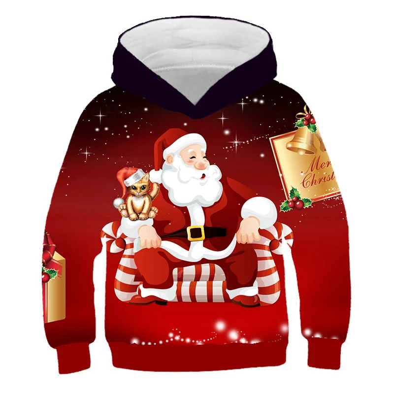 

Christmas Hoodie 2020 Newest Kids Hoodies Coats Spring Autumn Boys Girls Baby Clothes Hooded Sweatshirts Long Sleeve Pullover