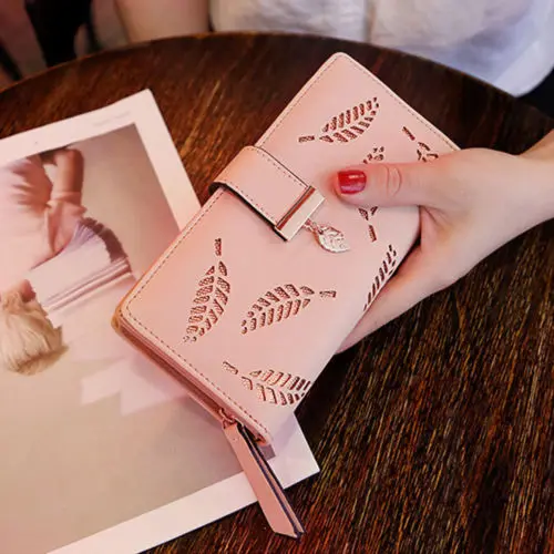 

Fashion Womens Bifold Wallet Leather Clutch Card Holder Ladys Purse Long Handbag