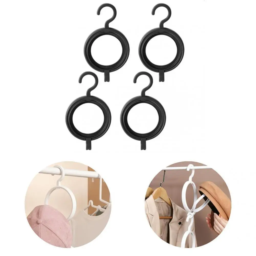 

Ring 4Pcs Durable Easy Hanging Scarf Hanger PP Scarf Hanger Anti Squeeze for Living Room