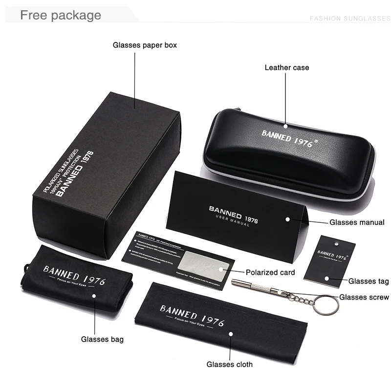 Мужские солнцезащитные очки в стиле стимпанк круглые поляризационные с