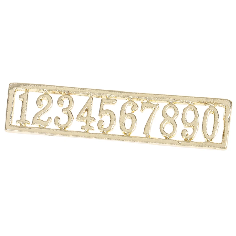 

Metal Digital House Number 1:12 Doll House Miniaturas House Accessories Number for DIY Dollhouse Kids Toys