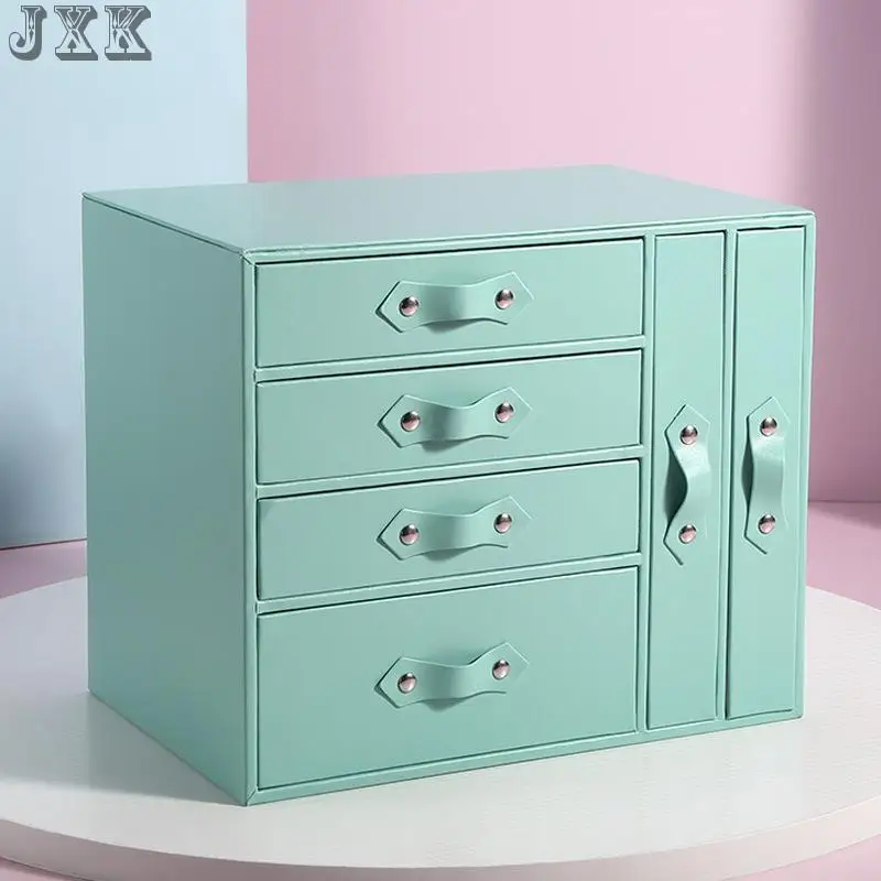 

Jewelry box with lock multi-functional jewelry box princess European large capacity jewelry box women wedding gift