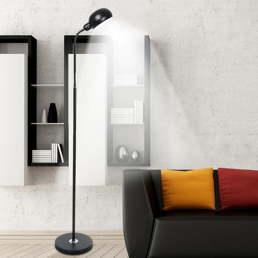 Gooseneck Floor Lamp Eye LED Bedroom Living Room Study Bedside Fishing lamparas de techo colgante moderna#0409hwc | Лампы и освещение