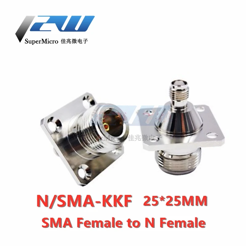 Радиочастотный разъем с фланцевой монтажной пластиной 25*25 мм|Соединители| |