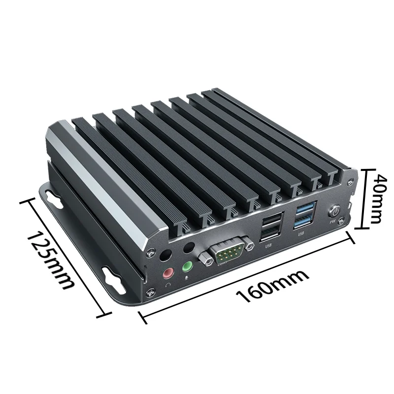 Мини-ПК без вентилятора Win10 Linux Celeron J1900/N2930 8 ГБ ОЗУ 128 ГБ/256 ГБ/512 SSD двойные сетевые