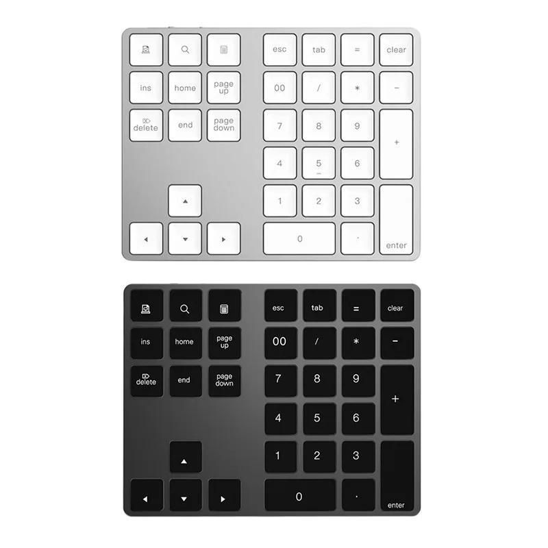 

Bluetooth беспроводная цифровая клавиатура, 34 клавиши, цифровая клавиатура для счета тележеров, Windows, Mac OS, Android, ПК, планшетов, ноутбуков