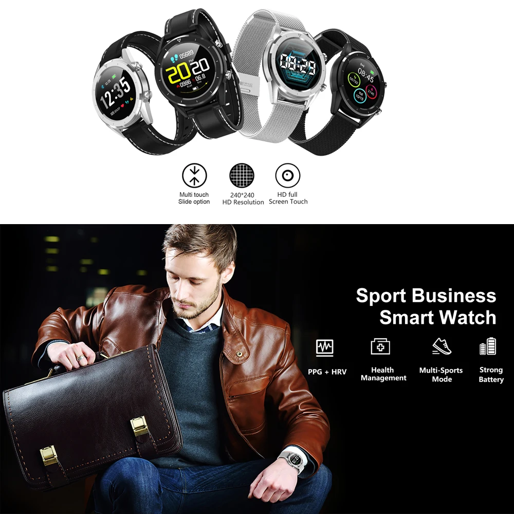 

Smart Bracelet Pedometer Sleep Monitoring Calls Message Reminder Smart Watch ECG Heart Rate Monitor Smartwatch Multi Sport Modes