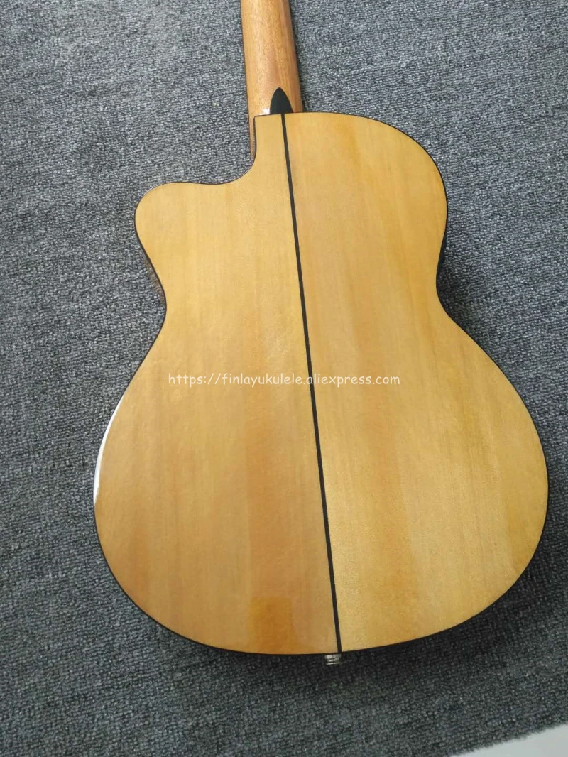 Профессиональная 39 дюймовая электрическая акустическая гитара фламенко с