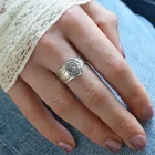 2021 Новый львиными узорами кольца для женщин в стиле ретро; Модные трендовые женские кольца, бижутерия аксессуары