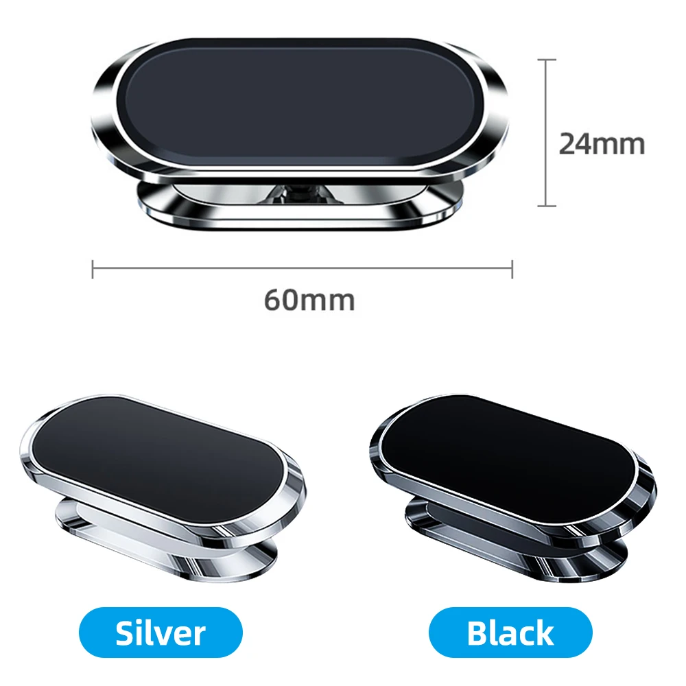 

2021new Magnetic Car Phone Holder 360Rotatable Mini Strip Shape Stand For Phone Metal Strong Magnet GPS Car Mount for MobilePhon