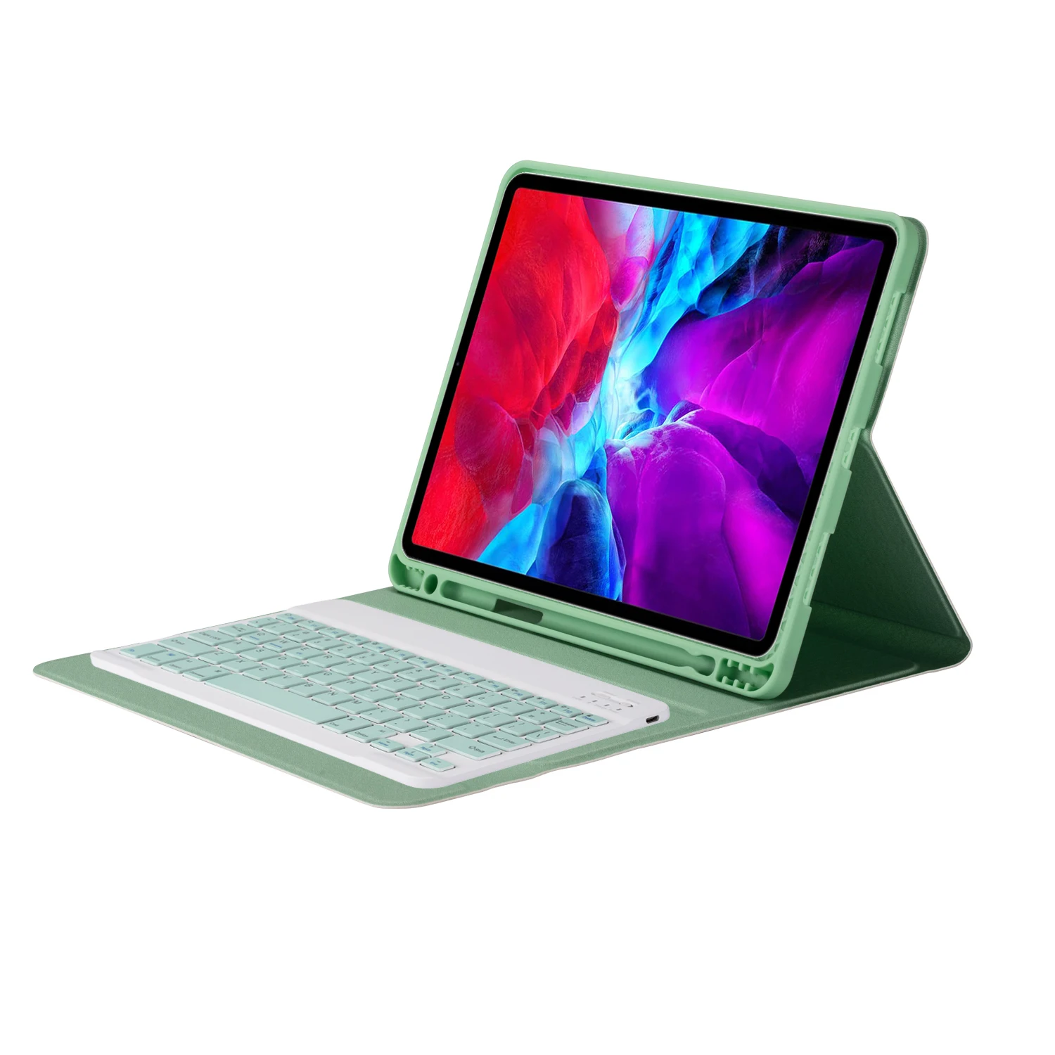 

Съемный чехол для клавиатуры с Bluetooth и подсветкой для iPad Air 4 10,9 Pro 11 2020 2018, Магнитный смарт-чехол, чехол со слотом для ручки