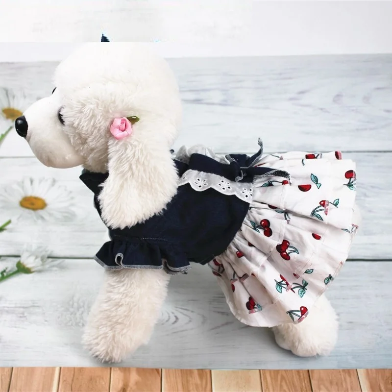 Одежда для собак платье кошек летнее домашних животных юбка принцессы и