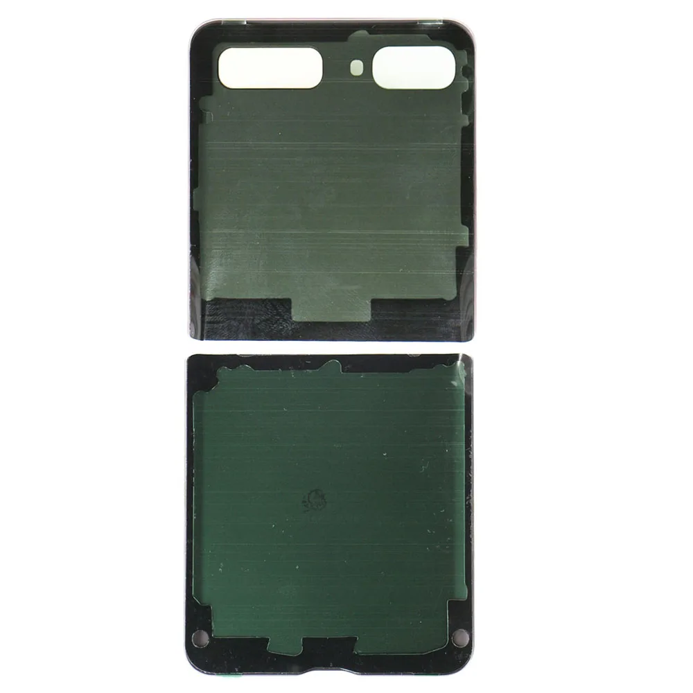 New Back Door Glass Battery Cover For Samsung Galaxy Z Flip 5G F707 F700 Housing Battery Back Cover Replacement Part+Adhesive