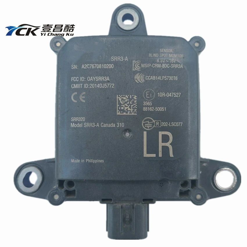 

YCK 88162-50051 правосторонний точечный радар, монитор обнаружения радара, сенсорный модуль Assy 8816250051 для 2017 Lexus LS500 LS500H LS350