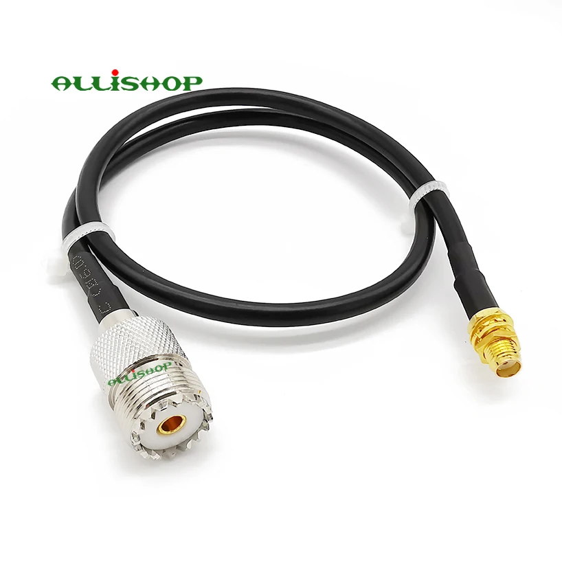 Кабель удлинитель с гнездом SMA на гнездо UHF SO239 RG58 для Ham Radio SO 239 адаптер 1/3/6/9/12/15