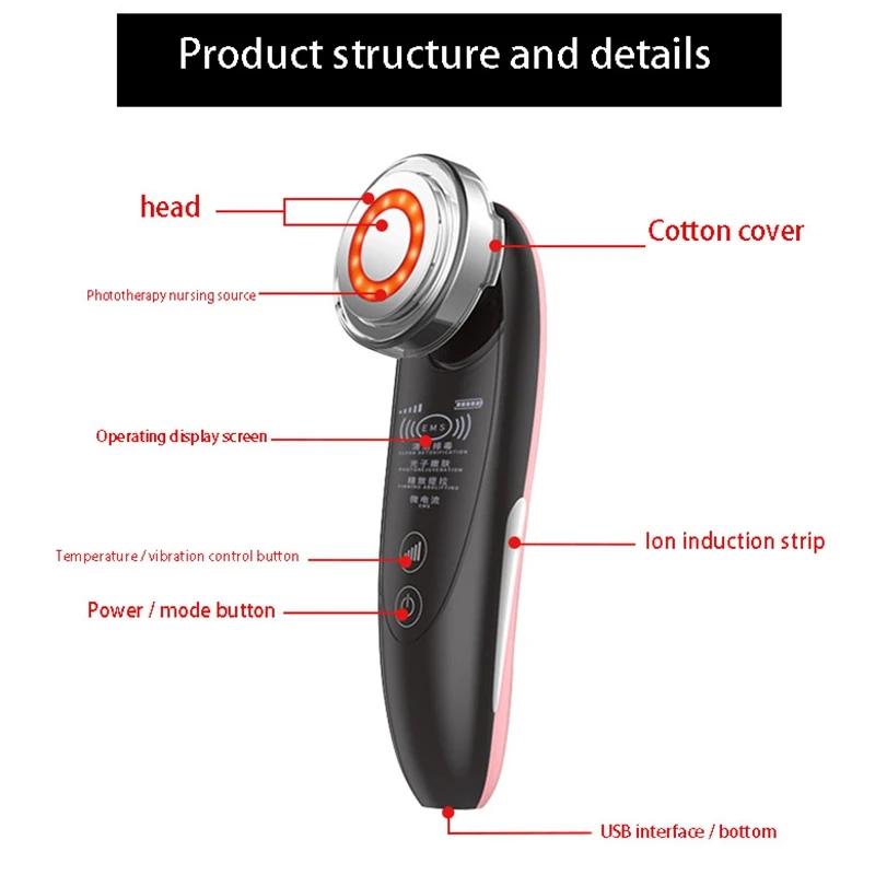 

EMS Radio Mesotherapy Photon Face Skin Rejuvenation Remover Wrinkle