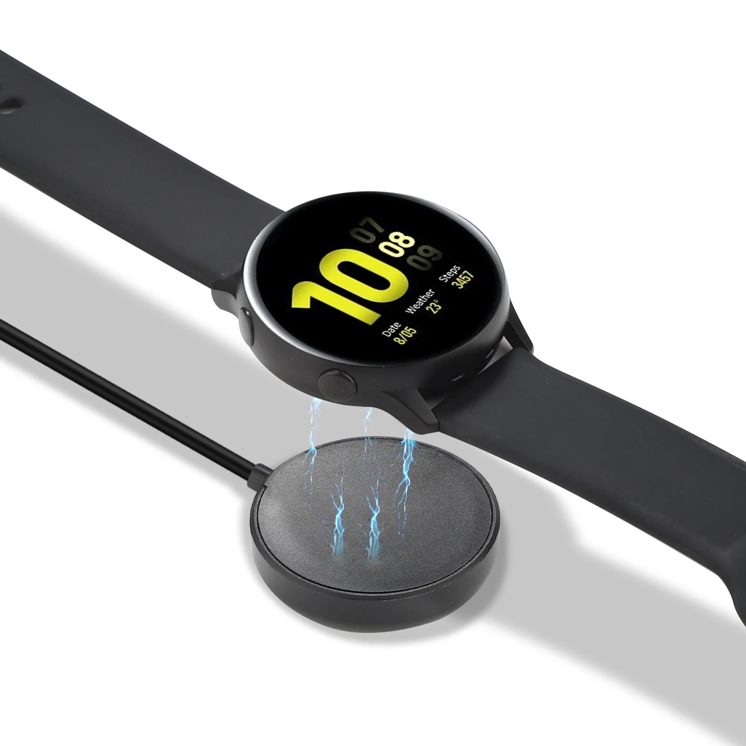 Магнитный зарядный док-кабель для Samsung Galaxy Watch 3 Active 1 2 Smart 40 мм/44 мм Портативный