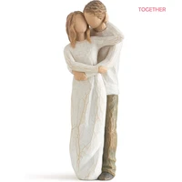 lovercouples together love sculpted valentines figure willow tree resin sculpture christmas home birthday gifts best ornaments