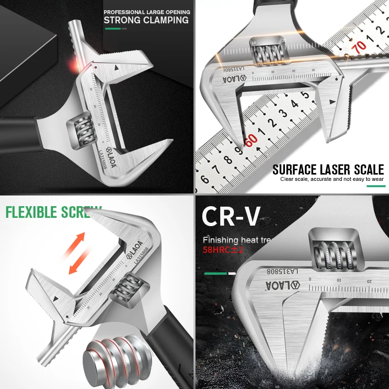 Гаечный ключ LAOA Monkey многофункциональный с большим отверстием двойное назначение